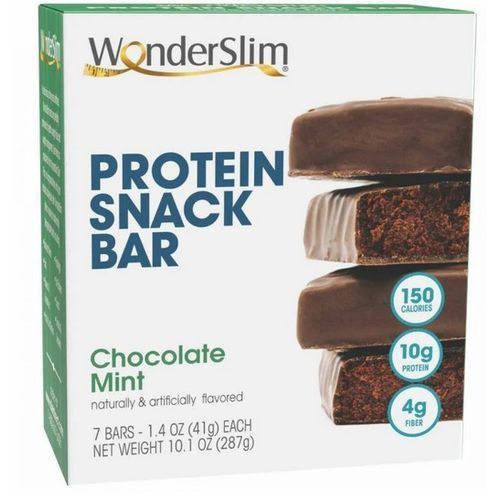 WonderVites Protein Bar Snack Chocolate Mint 7ct